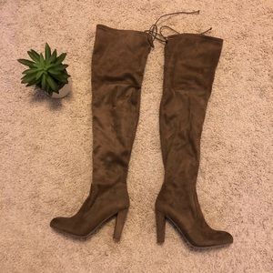 Taupe Thigh High Boots!